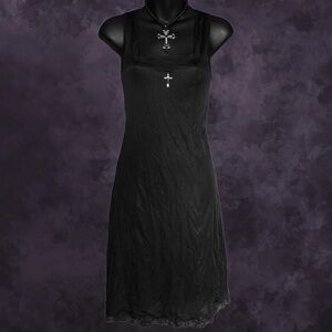 Vintage Black Slip Dress